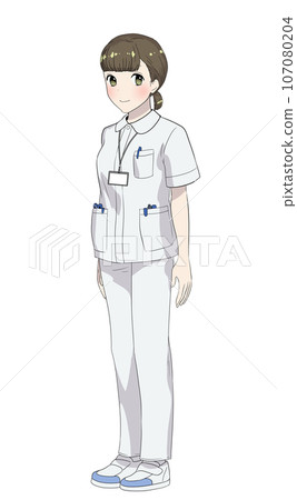 穿著醫療制服的女護士/護理人員 107080204