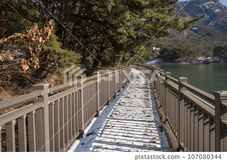 Bridge over the lake Bridge over the lake 107080344
