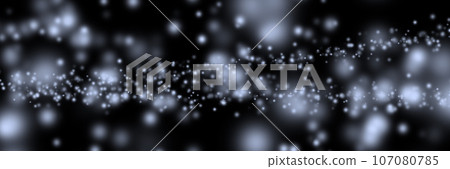 On a black background are randomly scattered and illuminated in white. 107080785
