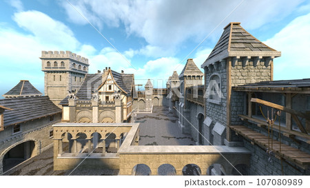 Stone cityscape 107080989