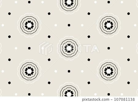Pattern monochrome circle 107081138