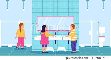 Kindergarten Flat Illustration 107081498