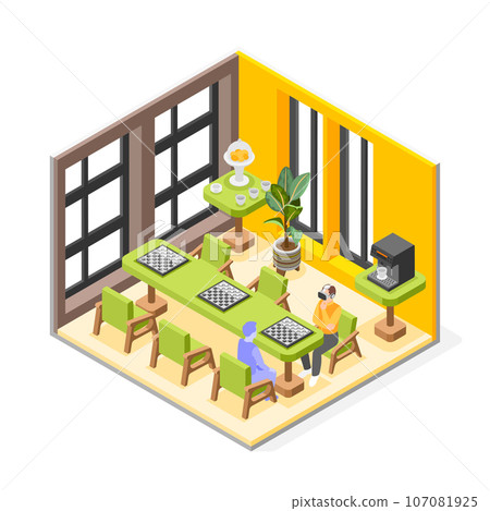 VR Sports Trainings Isometric Concept 107081925