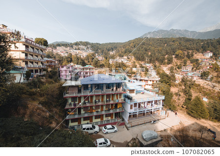 Mountain view from Mcleodganj, Himachal Pradesh, India. 107082065