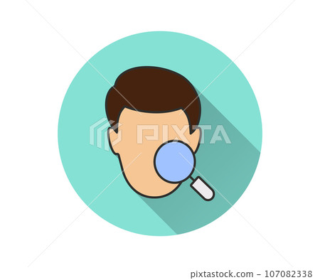 Skin treatment flat icon. Simple illustration with long shadow for graphic and web design. Skin treatment flat icon. Simple illustration with long shadow for graphic and web design. 107082338