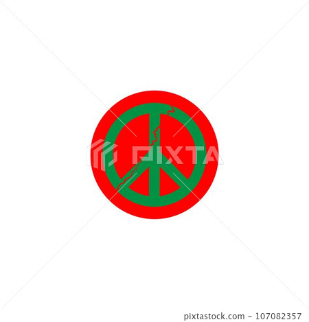 peace logo vektor illustration design peace logo vektor illustration design 107082357