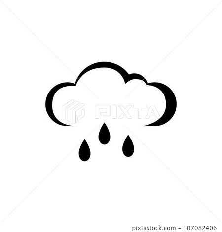 rain icon vektor illustration design rain icon vektor illustration design 107082406