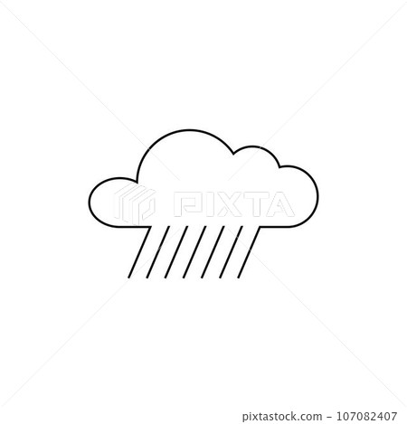 rain icon vektor illustration design rain icon vektor illustration design 107082407