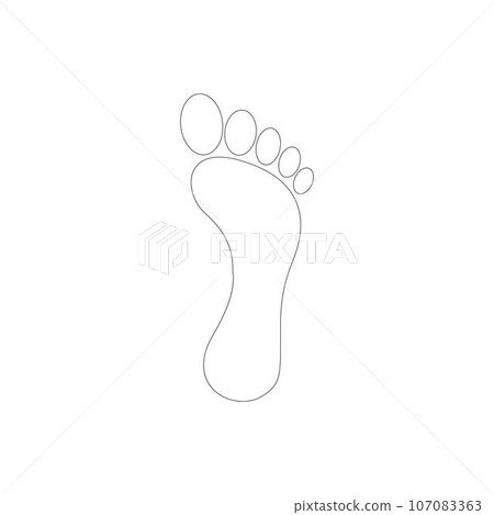 human footprint logo vektor illustration human footprint logo vektor illustration 107083363