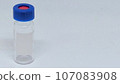 Screw vial bottle with blue cap 107083908