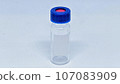 Screw vial bottle with blue cap 107083909