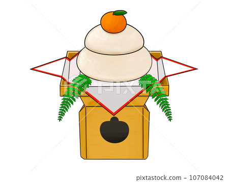 加賀美麻糬，加賀美麻糬，新年，新年，新年快樂，新年賀卡，幸運符，插圖，新年賀卡材料，新年賀卡，三方，浦白，主線 107084042