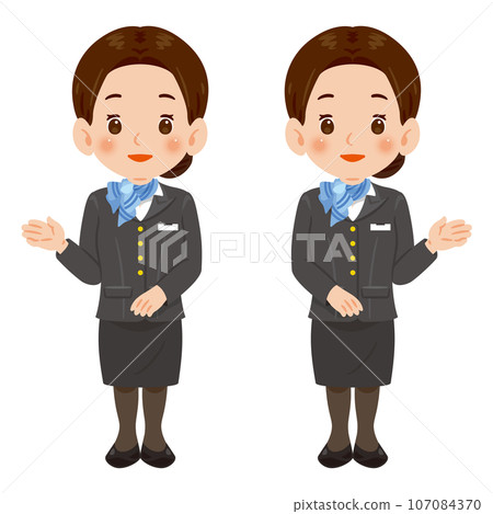 Information on women in suits and scarves Information on women in suits and scarves 107084370