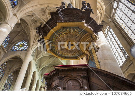 Saint Etienne du mont church, Paris, France 107084665