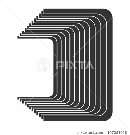Staple Pin Icon, Stapler Metal Staple Fastener Vector illustration symbol design Staple Pin Icon, Stapler Metal Staple Fastener Vector illustration symbol design 107085038