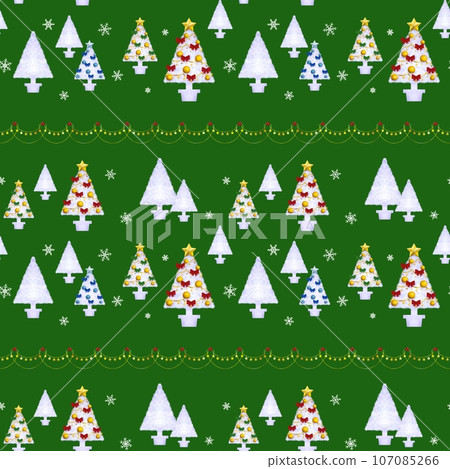 聖誕樹無縫圖案 B-5 107085266