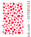 scattered rose petals 107085632