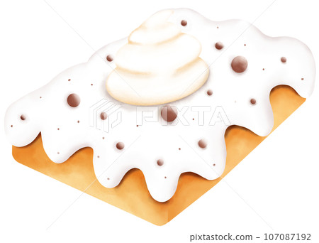 Watercolor pumpkin pie Watercolor pumpkin pie 107087192