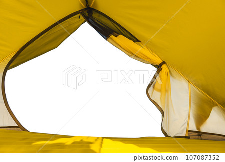 Open camping tent template Open camping tent template 107087352