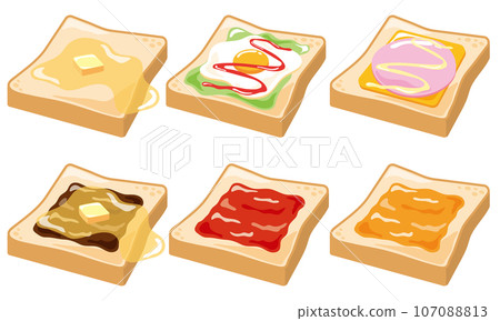 various toast sets 107088813