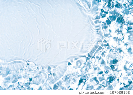 The texture of water on a white background. The texture of water on a white background. 107089198