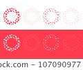 Gorgeous rose frame/balloon 107090977