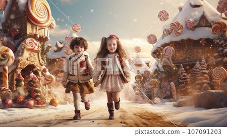 Magical Christmas: Little children go to the candy town♪ 107091203