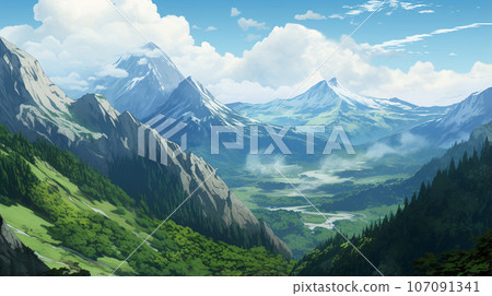 ai image shirakami mountains 107091341