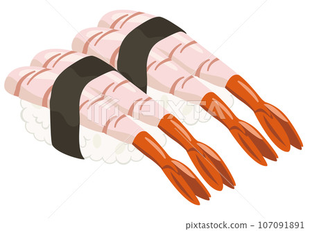 壽司_握壽司_甜蝦 107091891