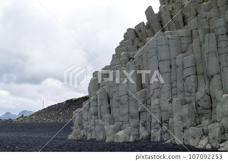 Reynisfjara lava beach view, south Iceland landscape 107092253