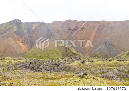 Landmannalaugar area landscape, Fjallabak Nature Reserve, Iceland Landmannalaugar area landscape, Fjallabak Nature Reserve, Iceland 107092270