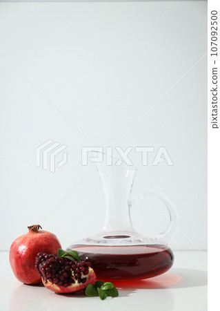 Pomegranate wine, delicious and gourmet alcohol drink 107092500
