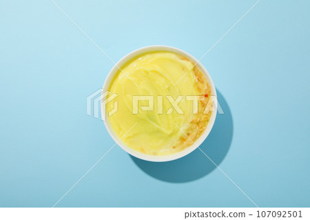 Tasty lunch concept with delicious cheese soup 107092501