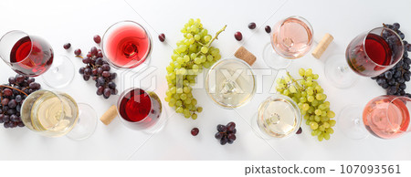 Gourmet drink concept, delicious alcohol drink - wine Gourmet drink concept, delicious alcohol drink - wine 107093561