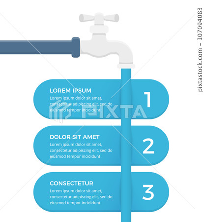 Water Infographics Water Infographics 107094083