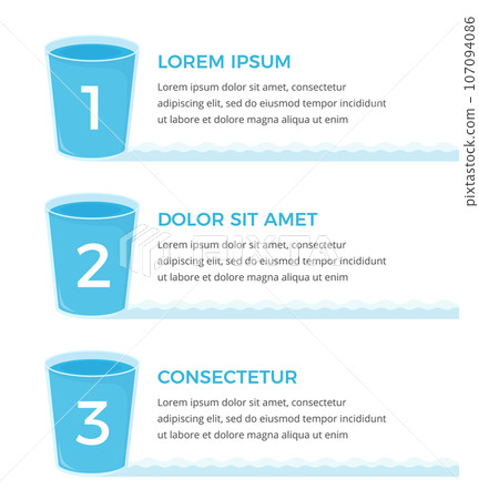 Water Infographics Water Infographics 107094086