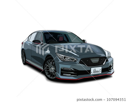 sports car on white background 107094351