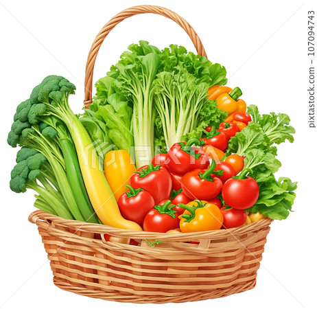 vegetables in a basket 107094743