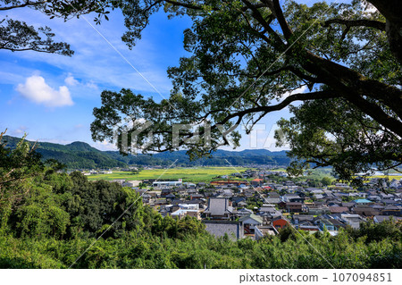從南九州市詰訪體育公園看到的南九州市街景 107094851