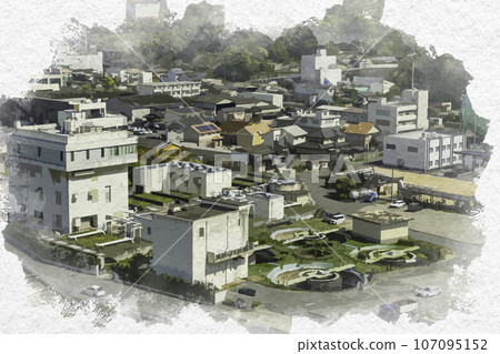 水彩風格倉安市立白樂町排泄物處理廠岡山縣倉敷市 水彩風格倉安市立白樂町排泄物處理廠岡山縣倉敷市 107095152