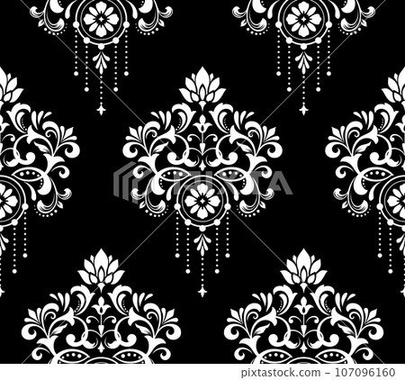 Wallpaper in the style of Baroque. Seamless… - Stock Illustration