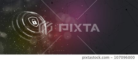 internet digital security technology concept for business background. Lock on circuit board internet digital security technology concept for business background. Lock on circuit board 107096800