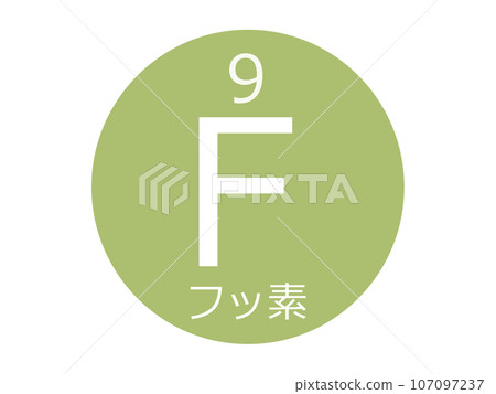 Fluorine element symbol 107097237