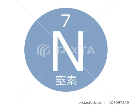 Nitrogen element symbol 107097239