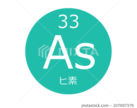 Arsenic element symbol 107097376
