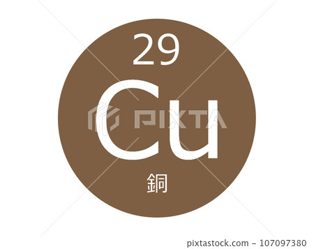 銅元素符號 107097380