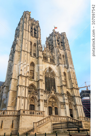 St. Michael and St. Gudula Cathedral in Brussels,  Belgium 107097542