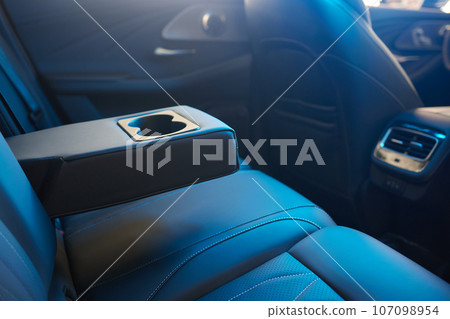 back black leather seat of the car 107098954
