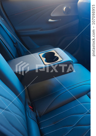 back black leather seat of the car 107098955