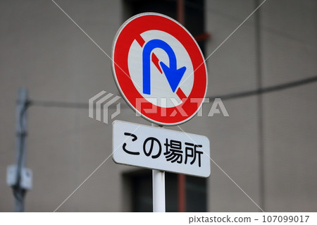 沒有轉彎標誌 107099017